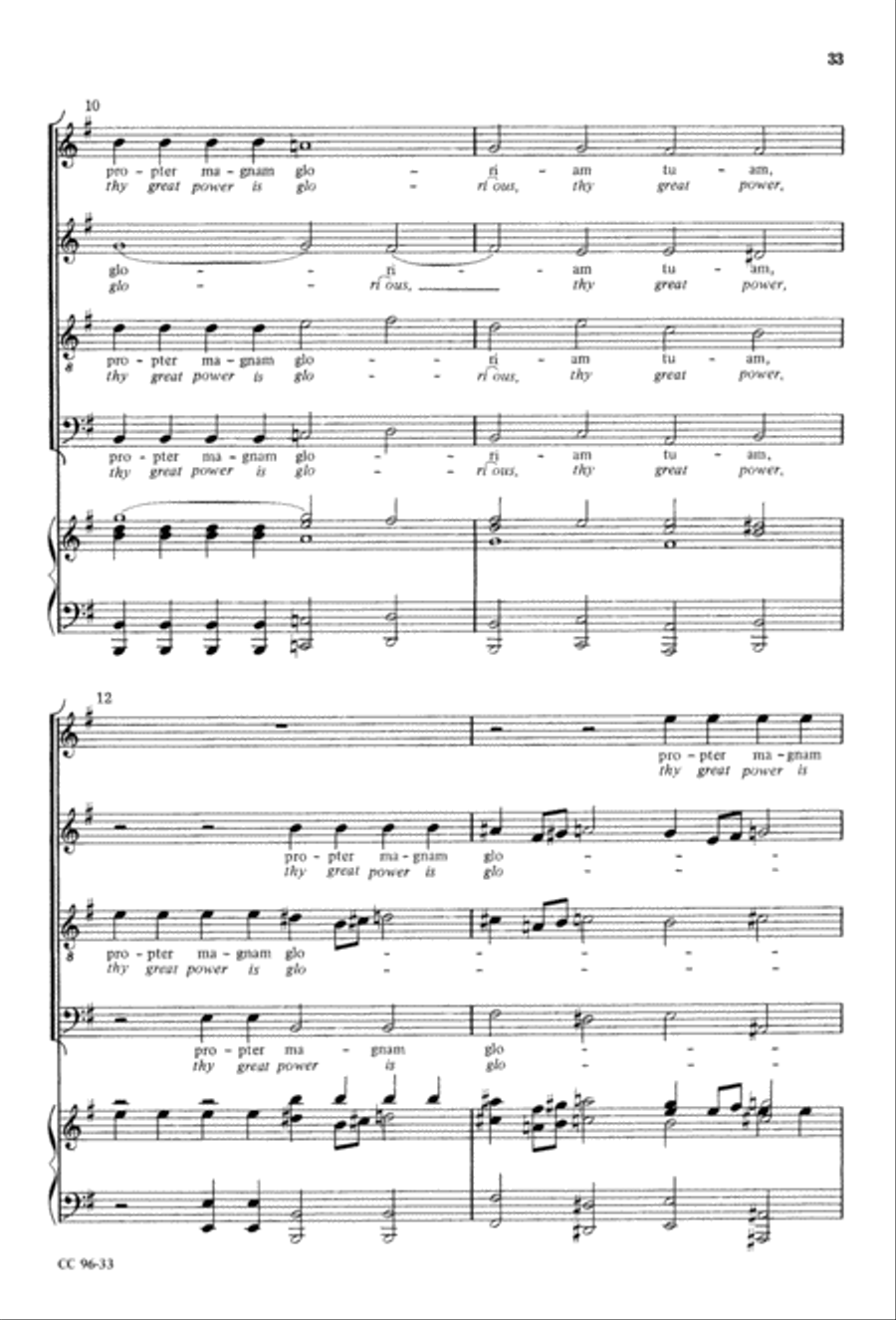 Gloria 4-Part scores gallery preview page 34