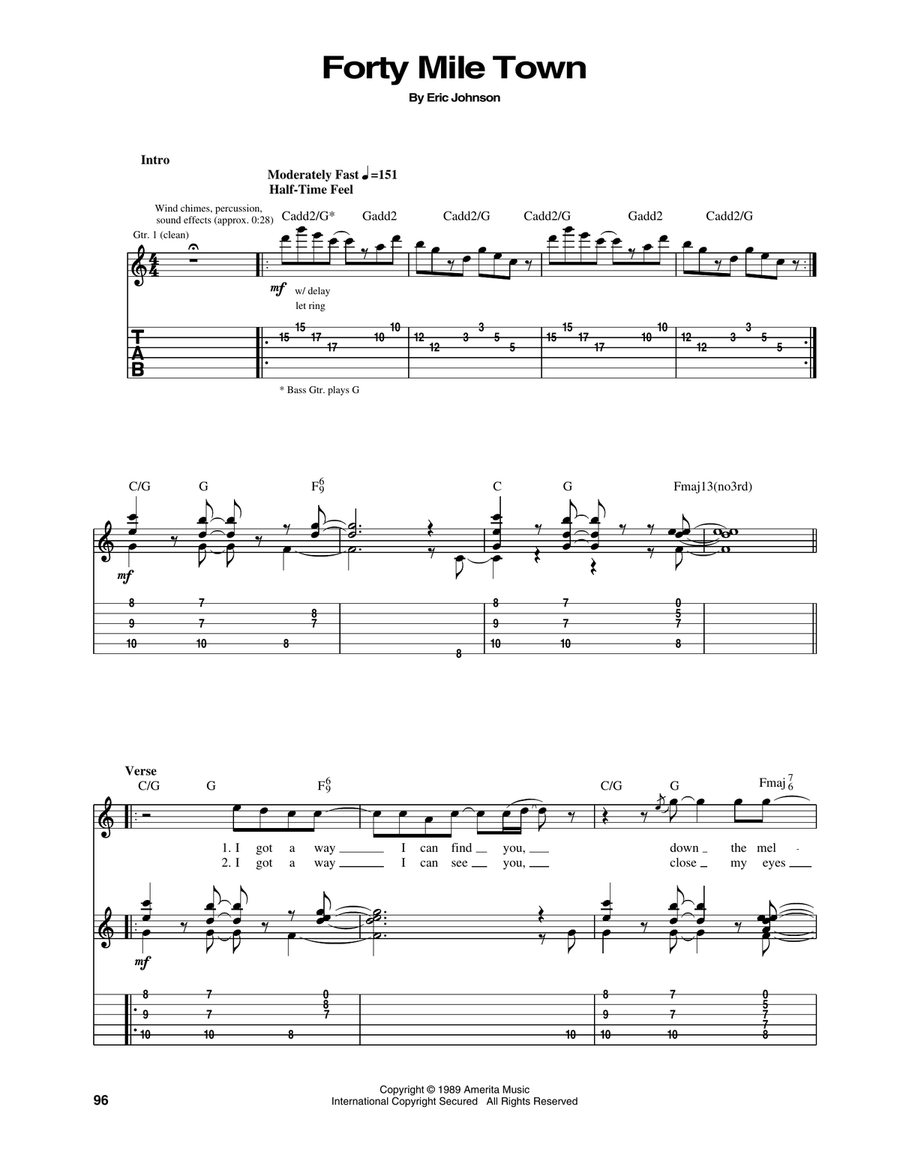 Forty Mile Town Forty Mile Town Acoustic Guitar scores gallery preview page 1