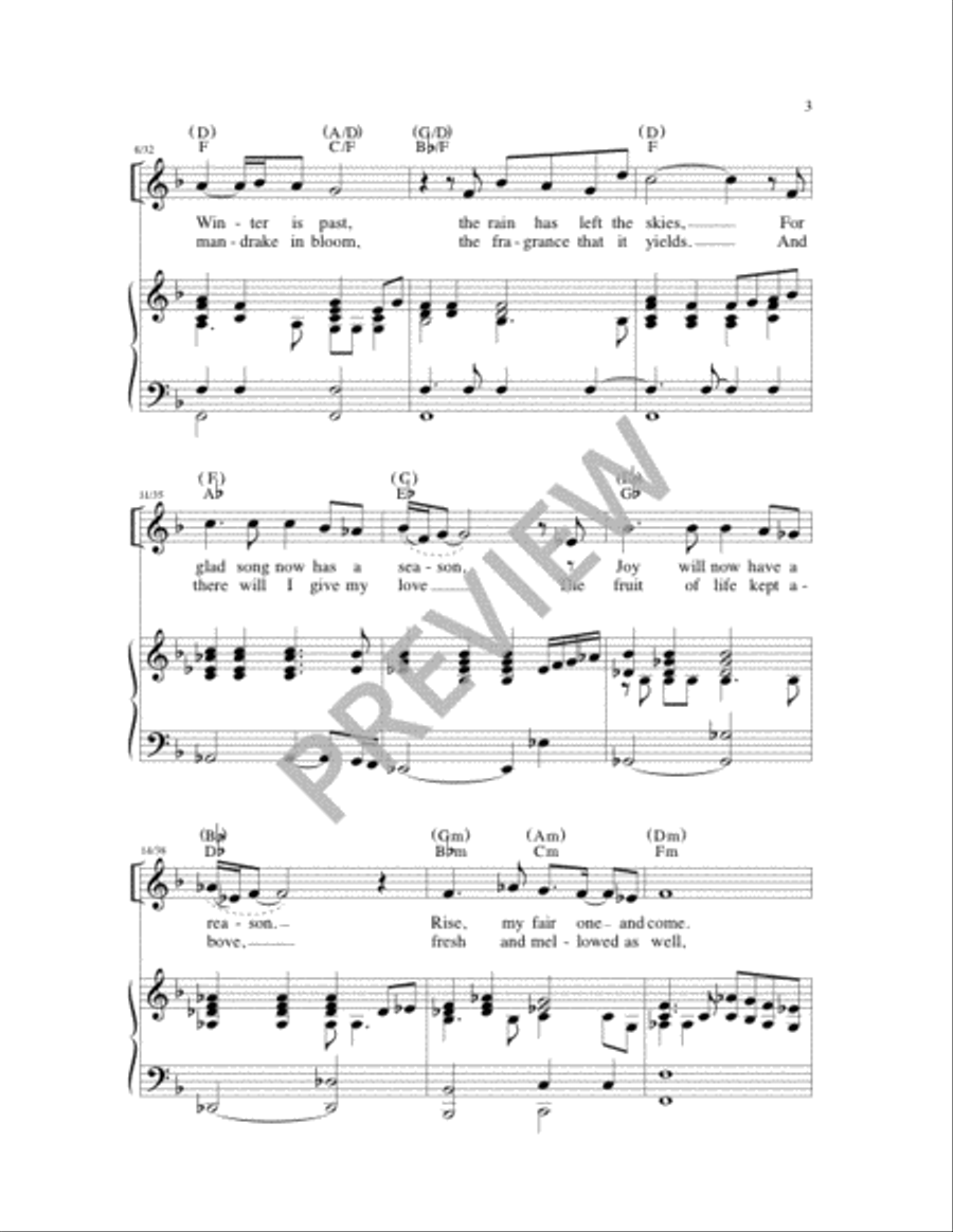 The Fire of Love 4-Part scores gallery preview page 3