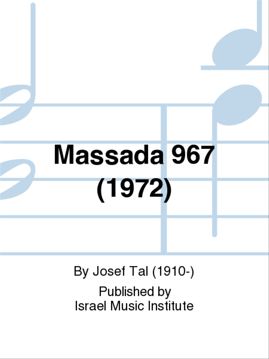 Massada 967 2-Part scores gallery preview page 1