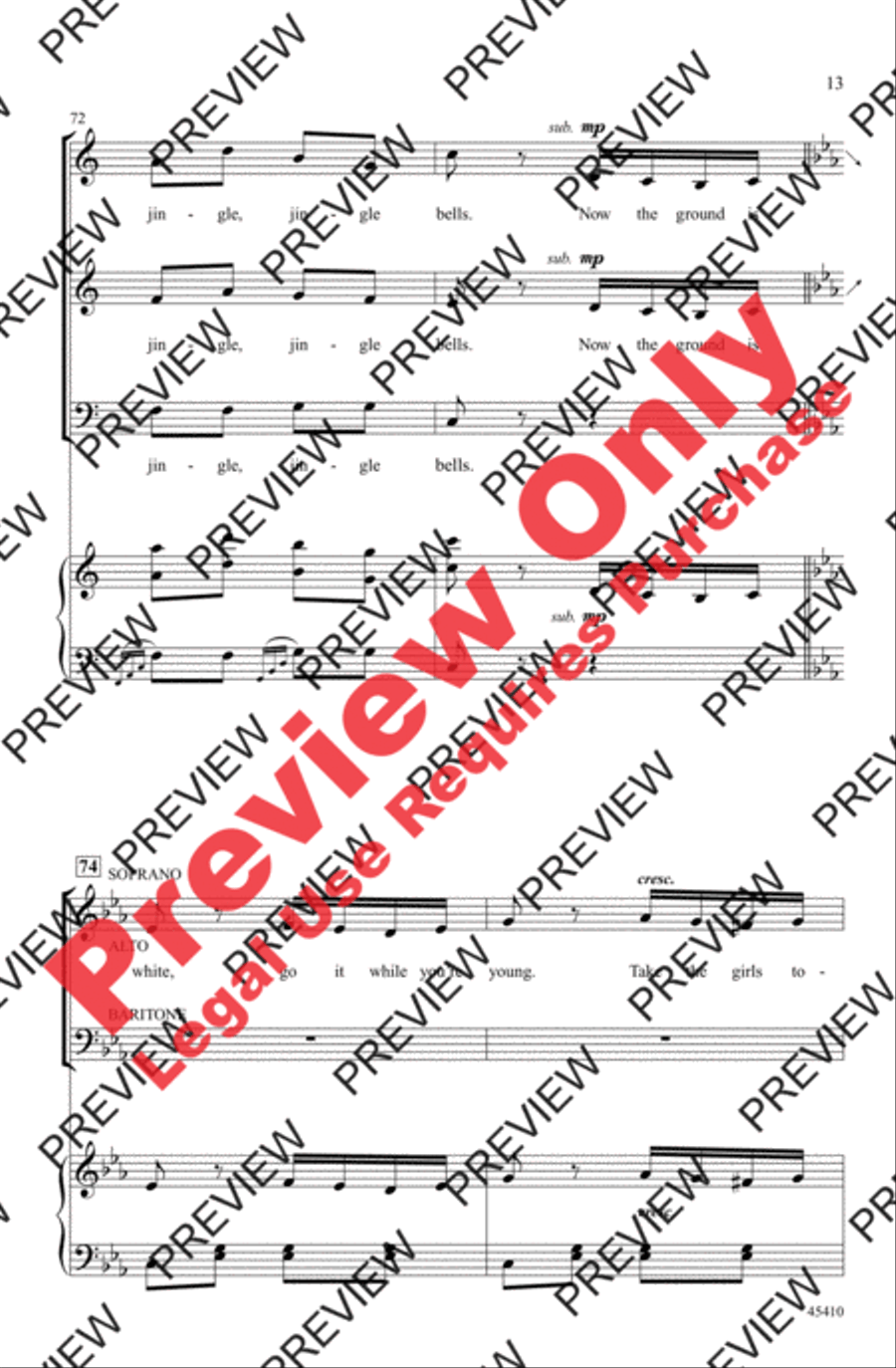 Jingle Bells Rondo Jingle Bells Rondo 3-Part scores gallery preview page 13