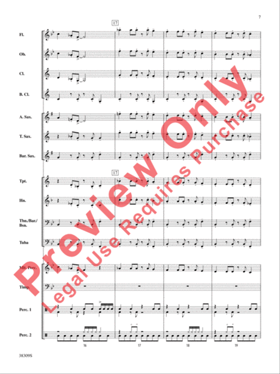 Dune Buggy Concert Band scores gallery preview page 7