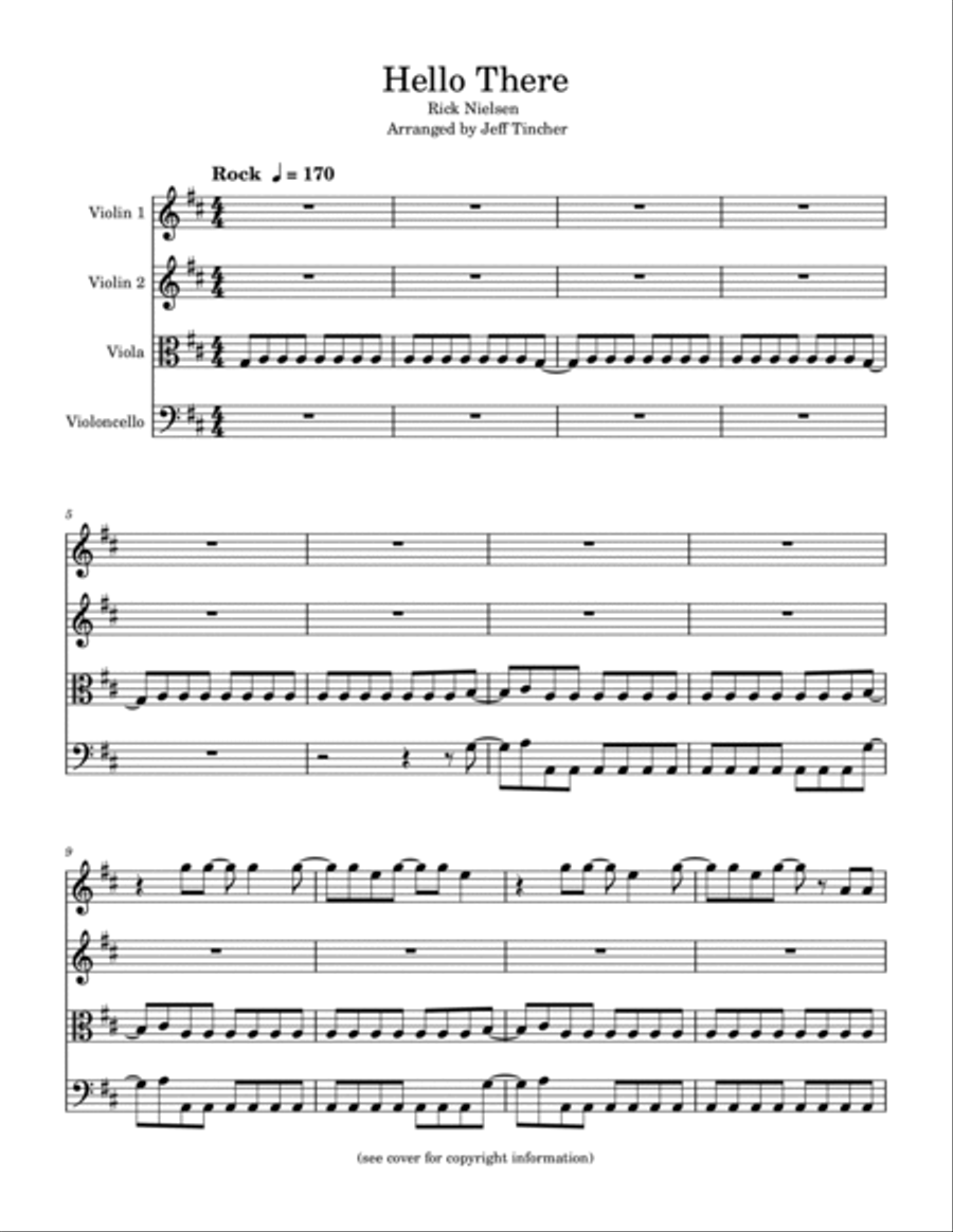 Hello There String Quartet scores gallery preview page 2