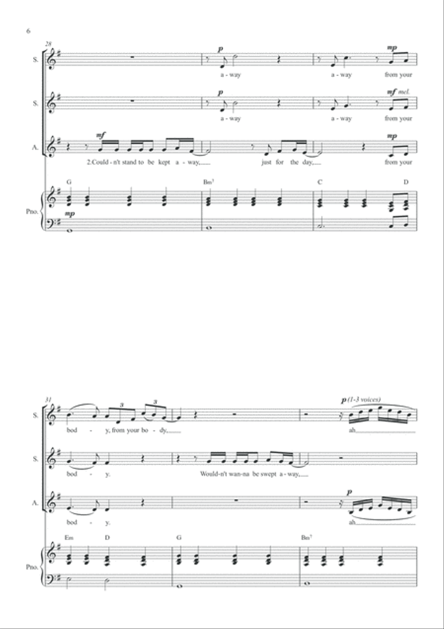 Hard To Say I'm Sorry SSA scores gallery preview page 6