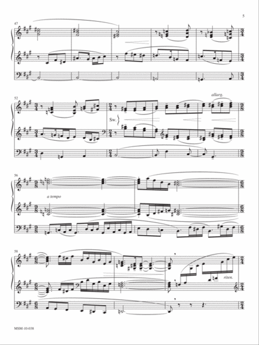 Third Sonata for Organ Organ Solo scores gallery preview page 5