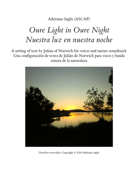 Oure Light in Oure Night for voices and nature soundtrack — now in Spanish/English! image number null