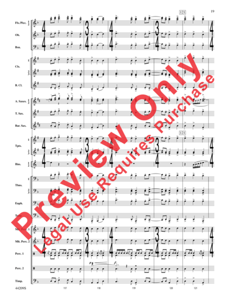 Gaudete Concert Band scores gallery preview page 20