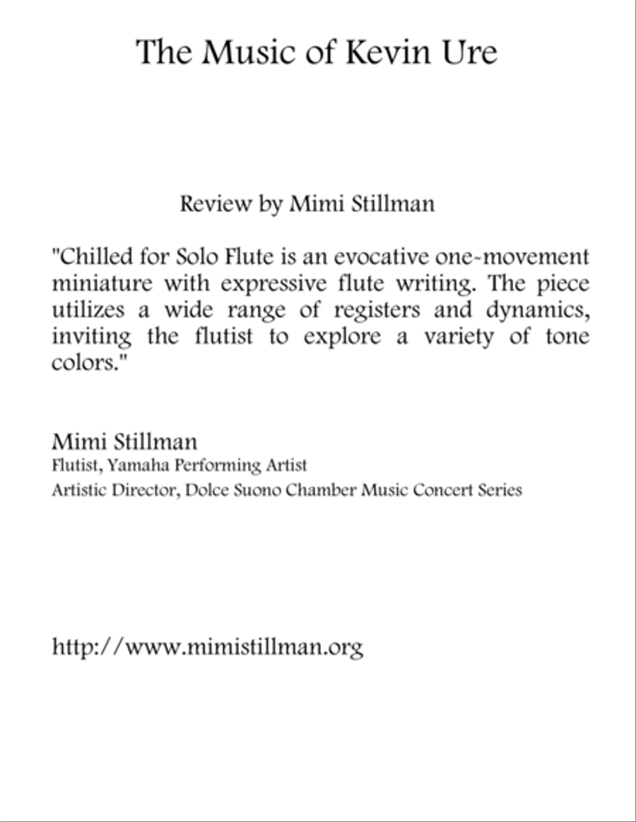 Chilled for Flute Flute Solo scores gallery preview page 2