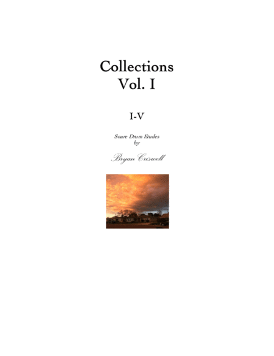 Snare Drum Étude Collections - Vol. 1 Marching Band scores gallery preview page 1