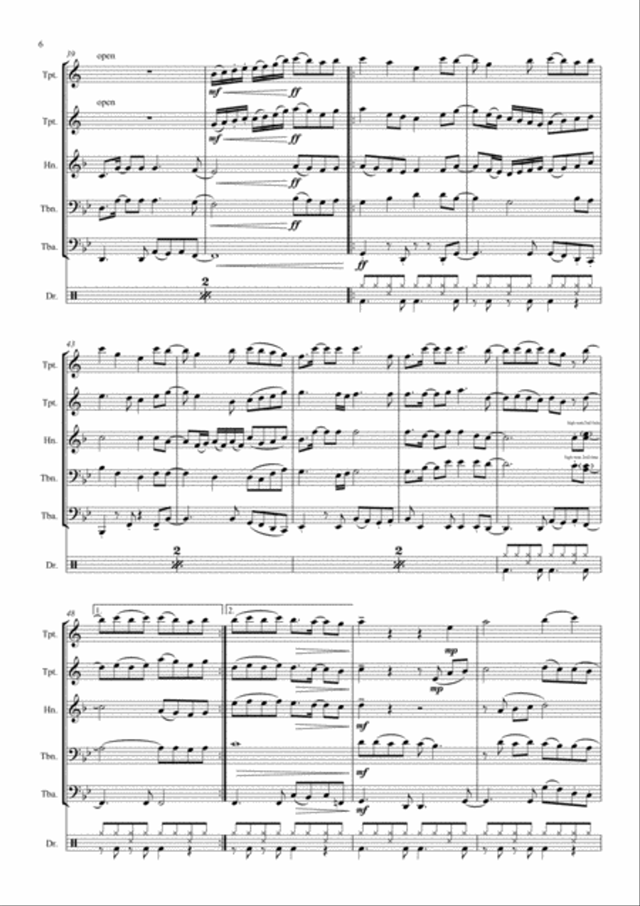 Senorita Senorita Brass Ensemble scores gallery preview page 6