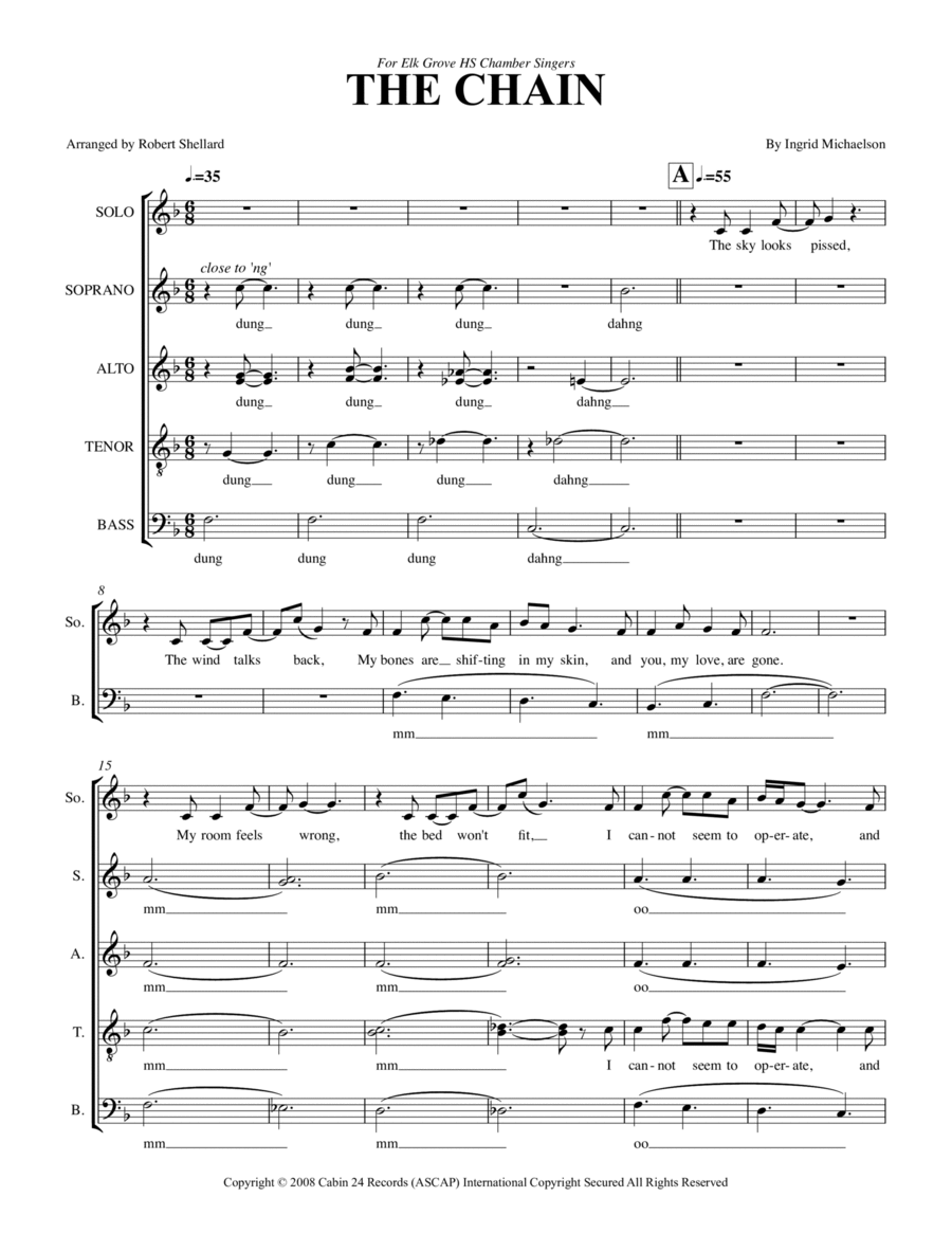 The Chain Divisi scores gallery preview page 1