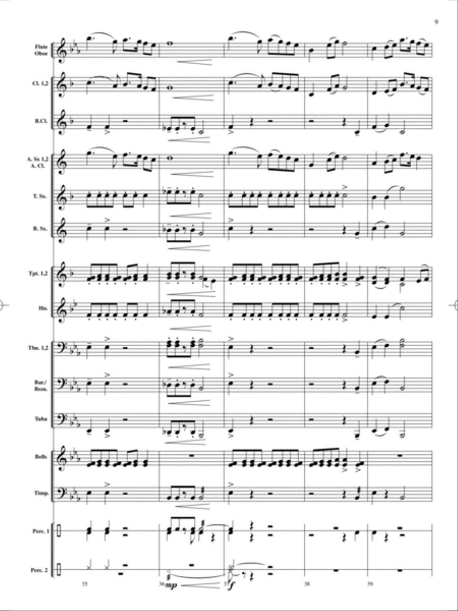 On Holiday Concert Band scores gallery preview page 10