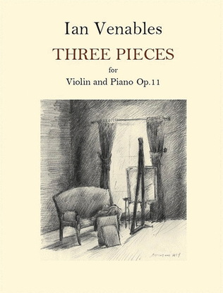 Book cover for 3 Pieces for Violin and Piano, Op. 11