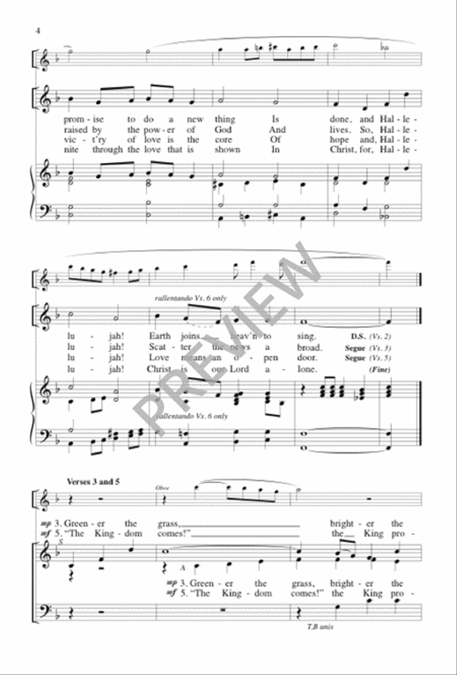 Darkness Is Gone 3-Part scores gallery preview page 4