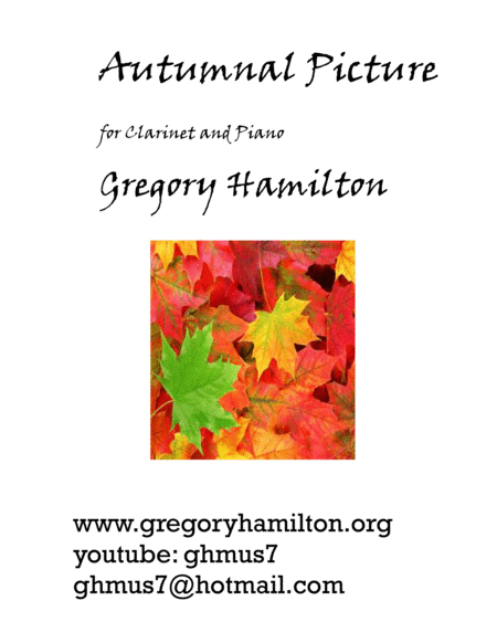 Autumnal Picture for Clarinet and Piano image number null