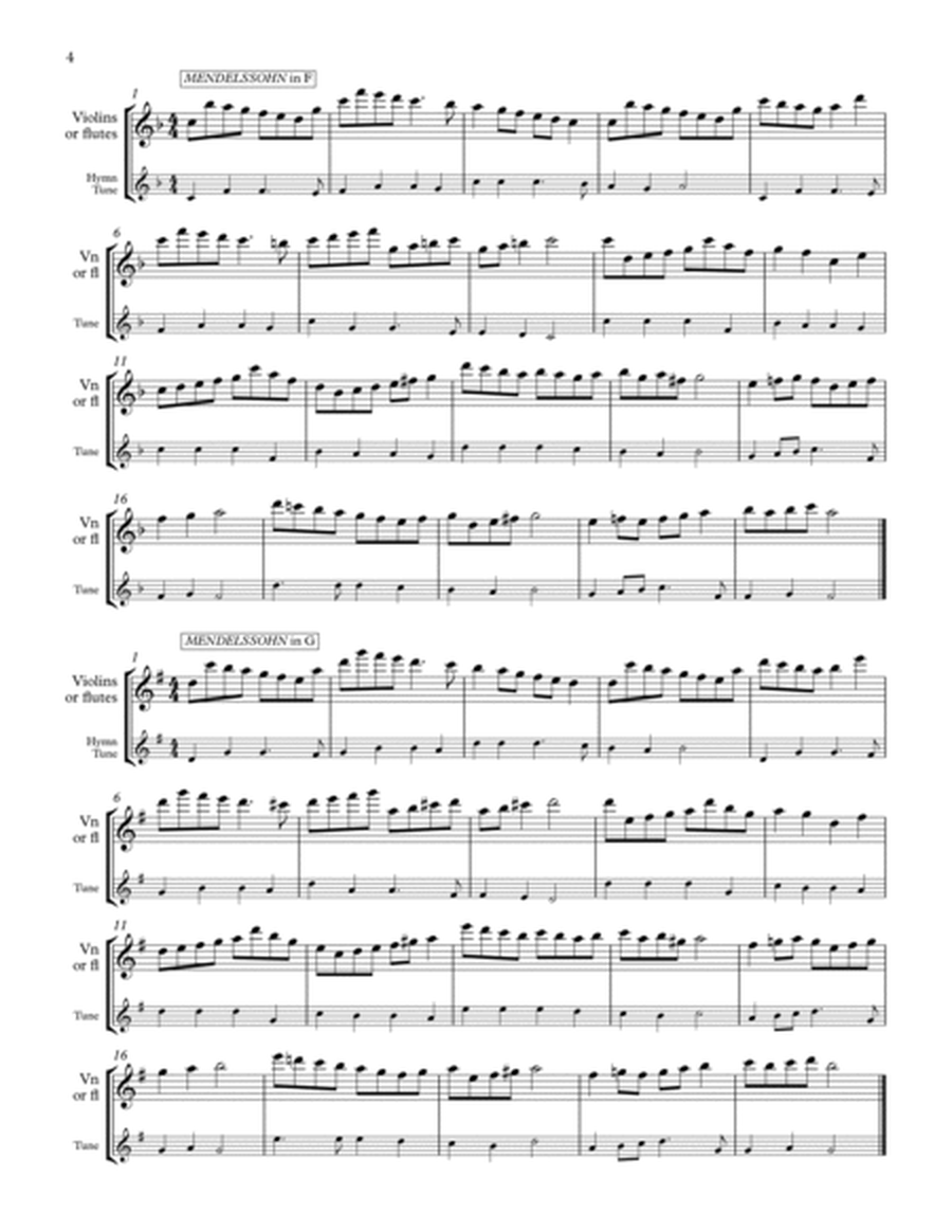 Four Hymn Obbligatos for Violin or Flute image number null