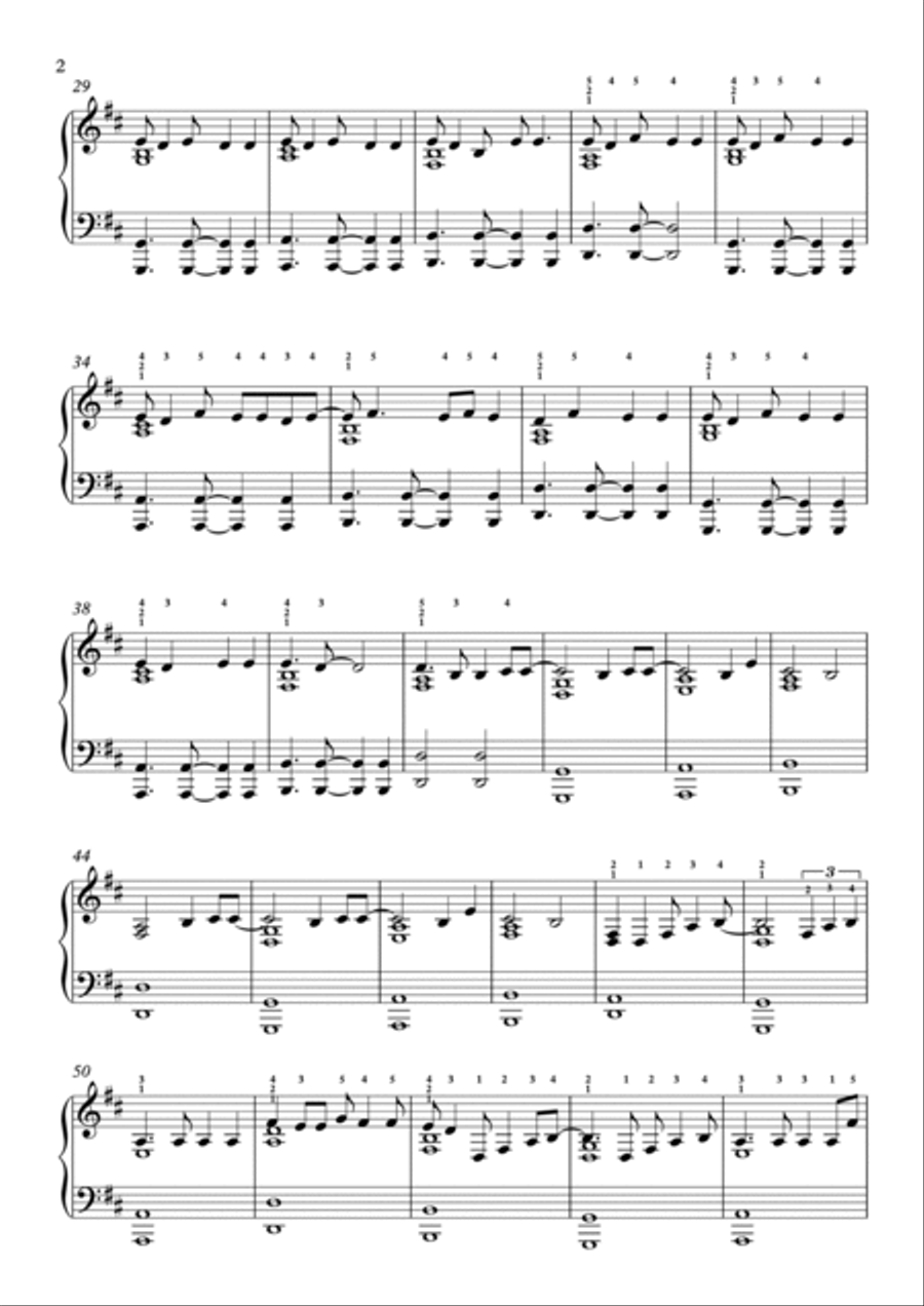 Young And Beautiful Young And Beautiful Piano Solo scores gallery preview page 2