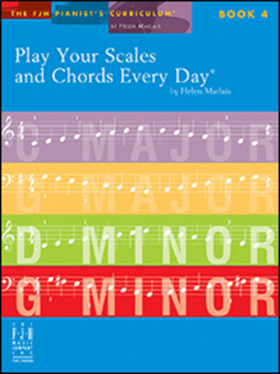 Book cover for Play Your Scales & Chords Every Day, Book 4