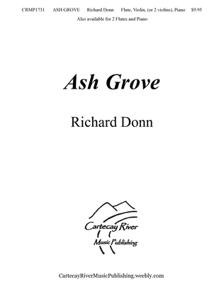 ASH GROVE ~ Flute, Violin (or 2 Violins), and Piano