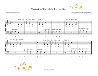 Twinkle Twinkle Little Star beginners piano