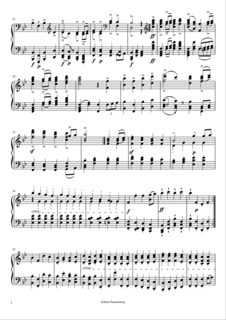 Chant d'Alliance - Piano Transcription Piano Solo scores gallery preview page 2