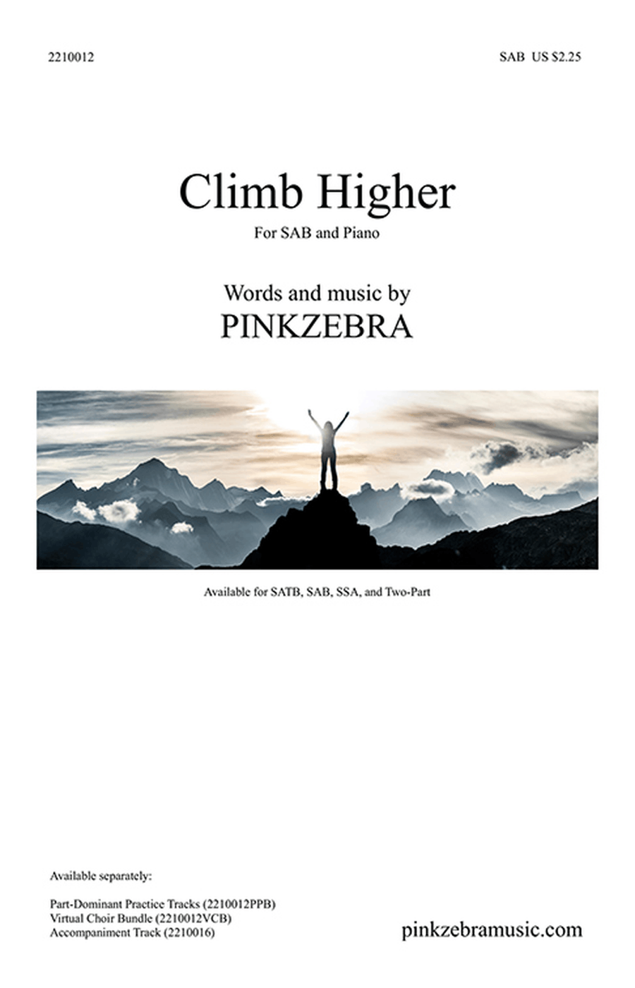 Climb Higher (SAB) 3-Part scores gallery preview page 1