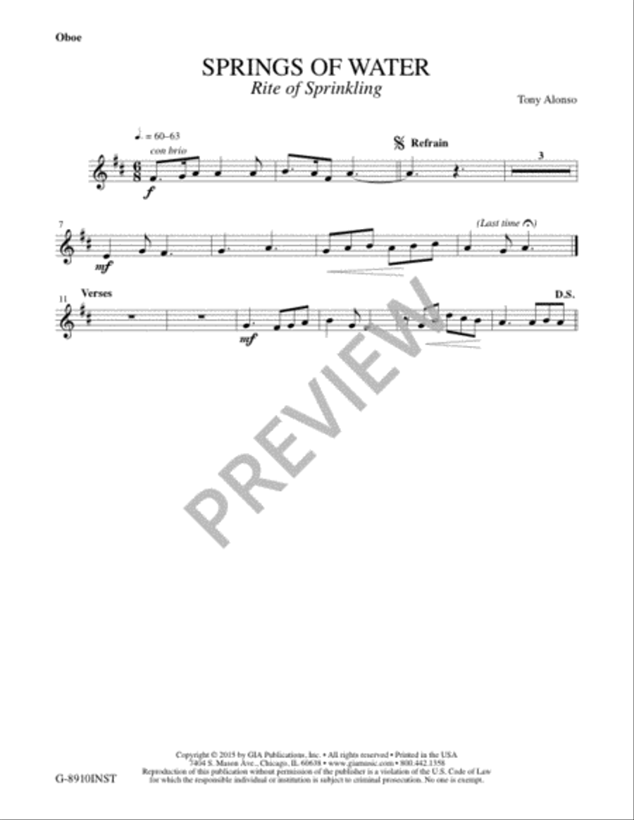 Springs of Water - Instrument edition Flute scores gallery preview page 3