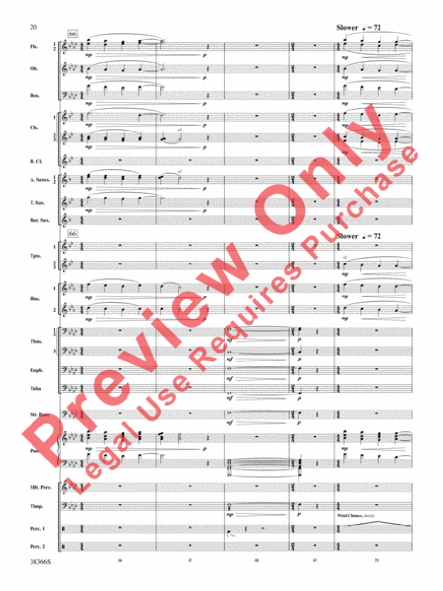 October Farewell October Farewell Concert Band scores gallery preview page 21