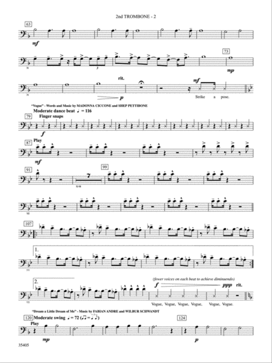 Prime Time Tuesday: 2nd Trombone Concert Band scores gallery preview page 2