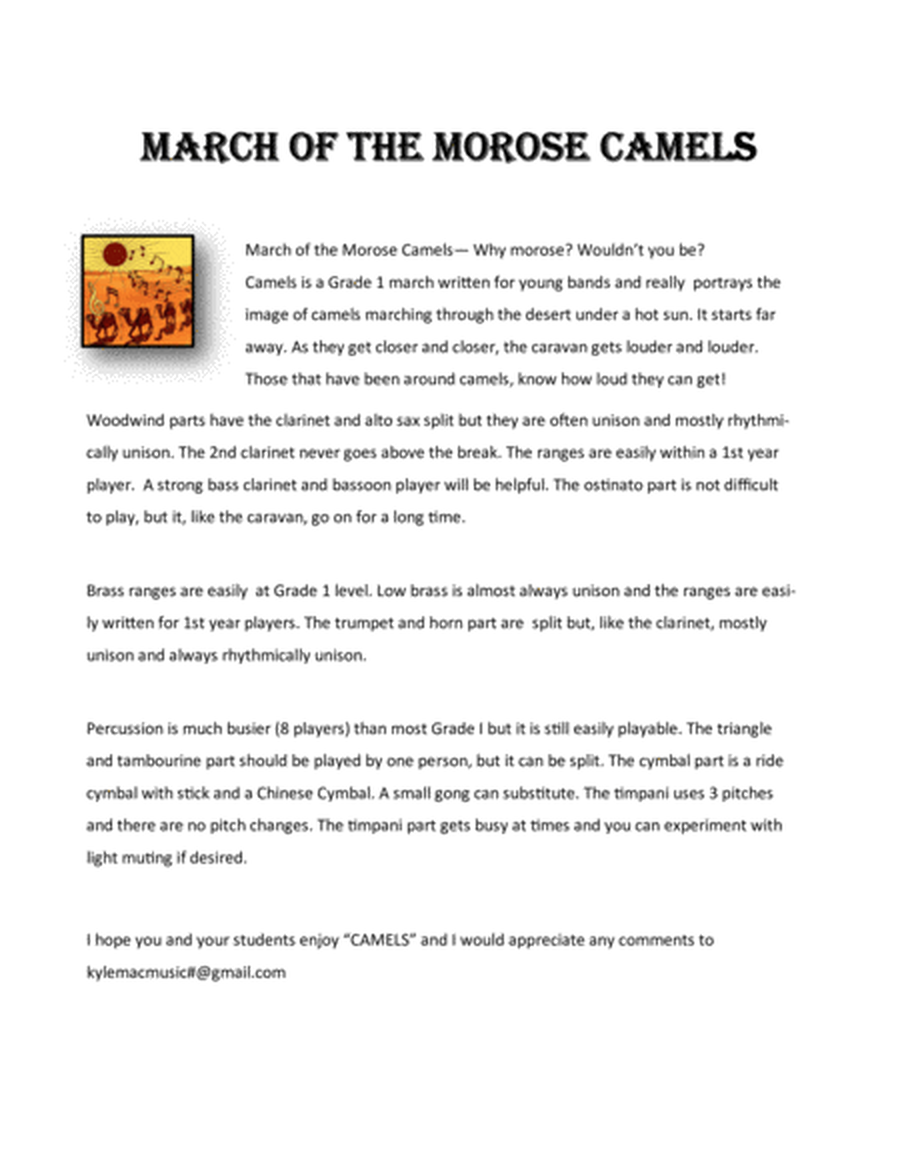 March of the Morose Camels image number null