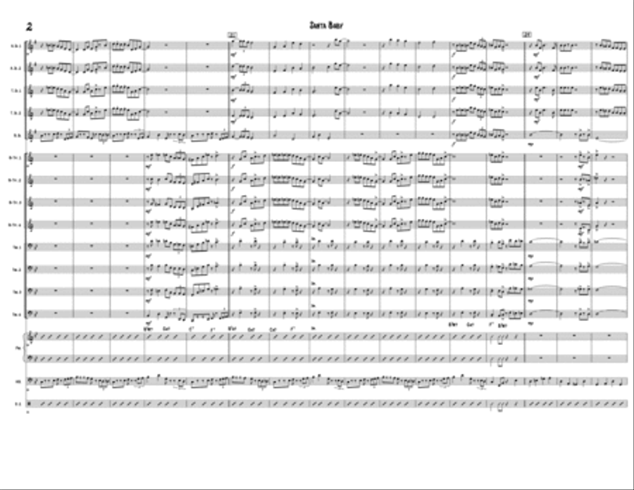 Santa Baby for Jazz Band Jazz Ensemble scores gallery preview page 2