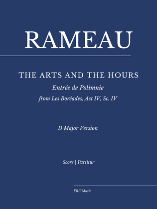 Book cover for Rameau: Les Boreades "The Arts and the Hours" for Piano