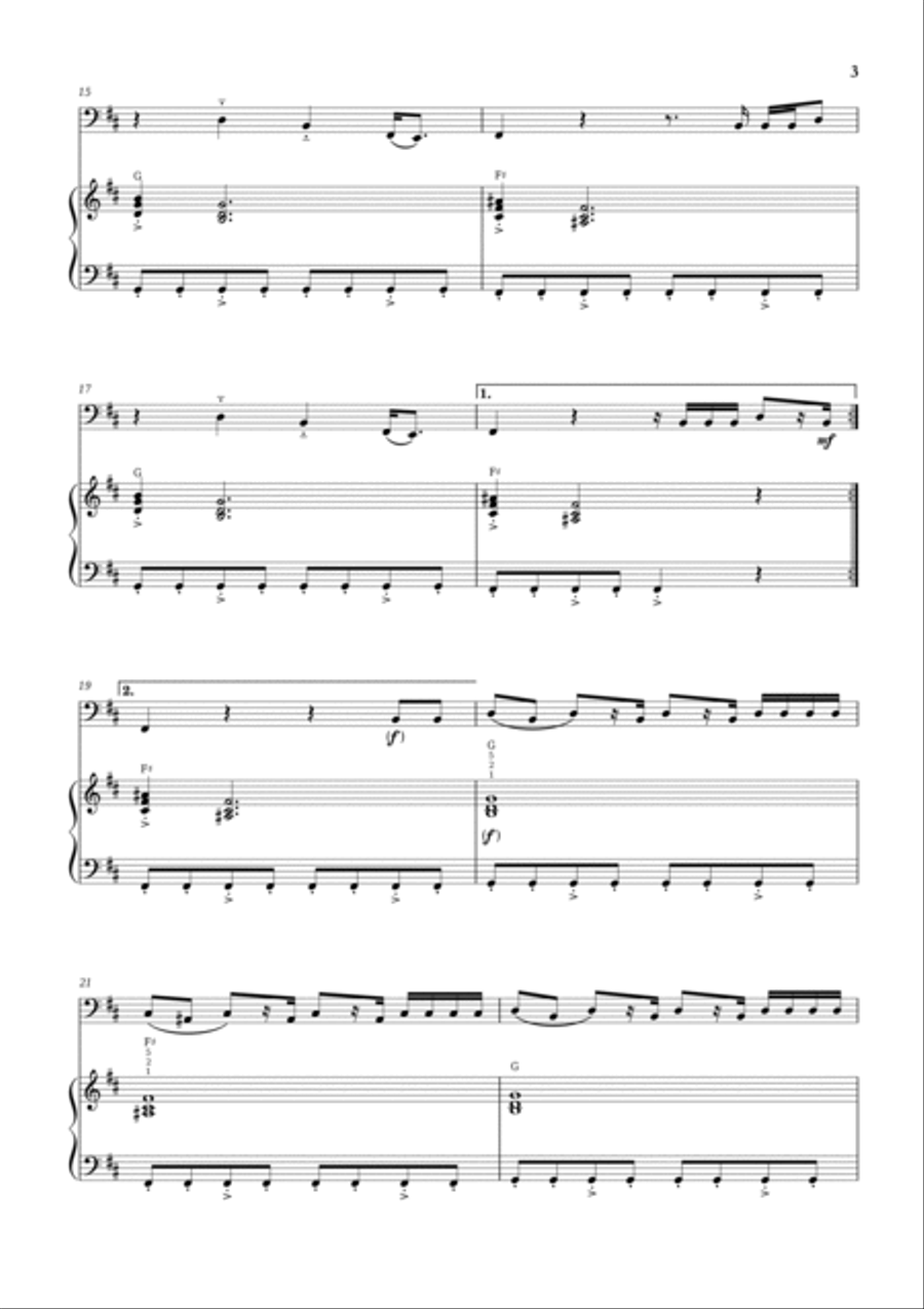 Enemy Double Bass scores gallery preview page 3