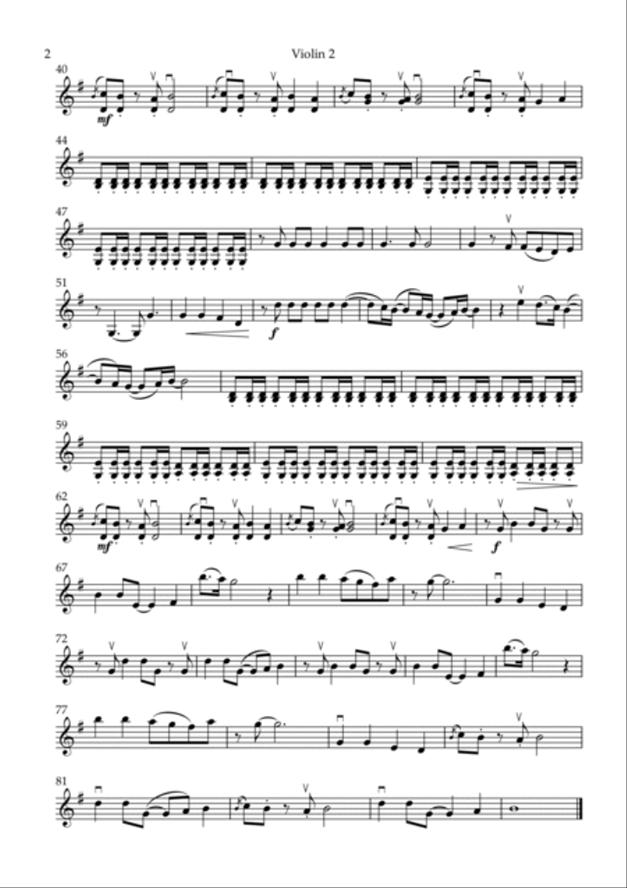 Girls Just Want To Have Fun String Quartet scores gallery preview page 4