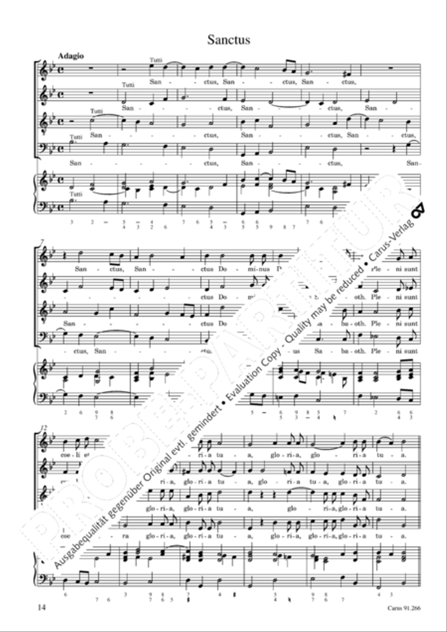 Missa Sancti Jacobi in B Missa Sancti Jacobi in B 4-Part scores gallery preview page 15