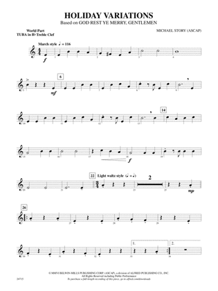 Holiday Variations (Based on "God Rest Ye Merry, Gentlemen"): (wp) B-flat Tuba T.C.