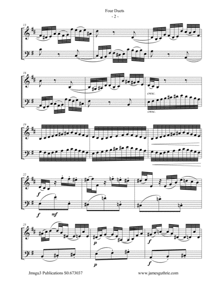 Bach: Four Duets for French Horn & Cello image number null