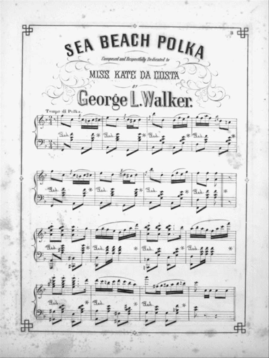 Sea Beach. Polka Piano Solo scores gallery preview page 2