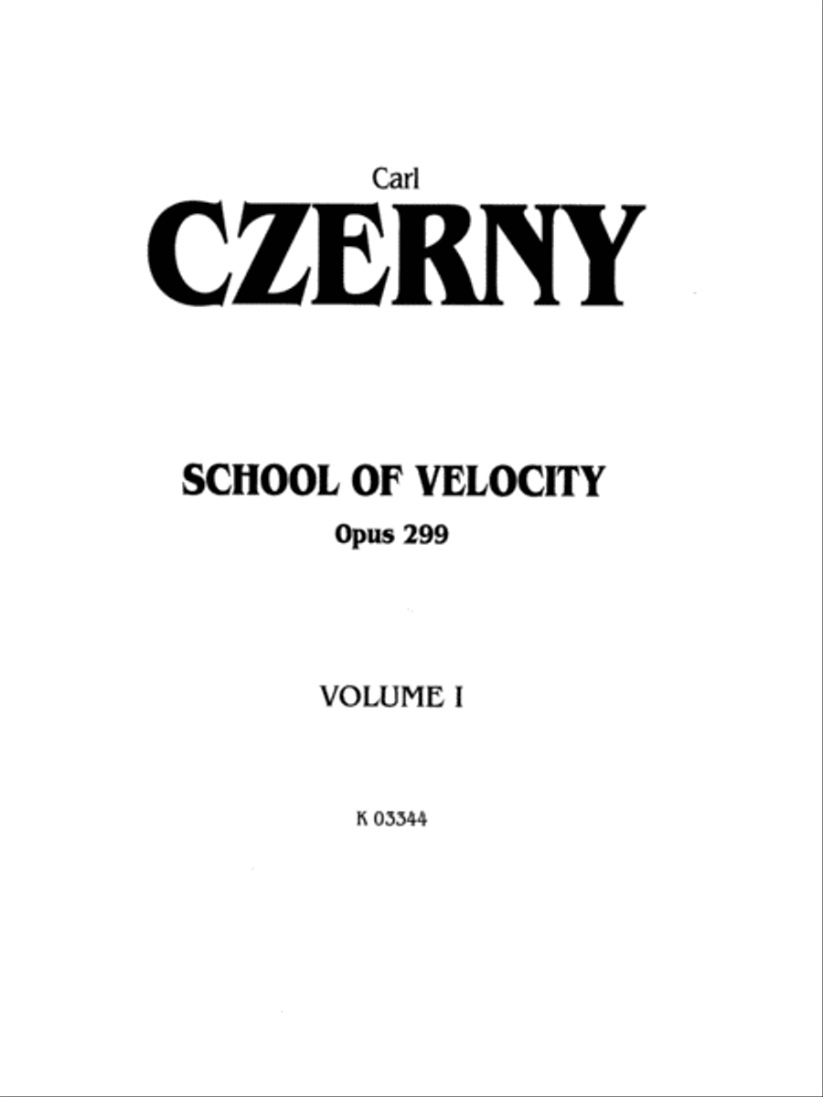 School of Velocity, Op. 299, Volume 1