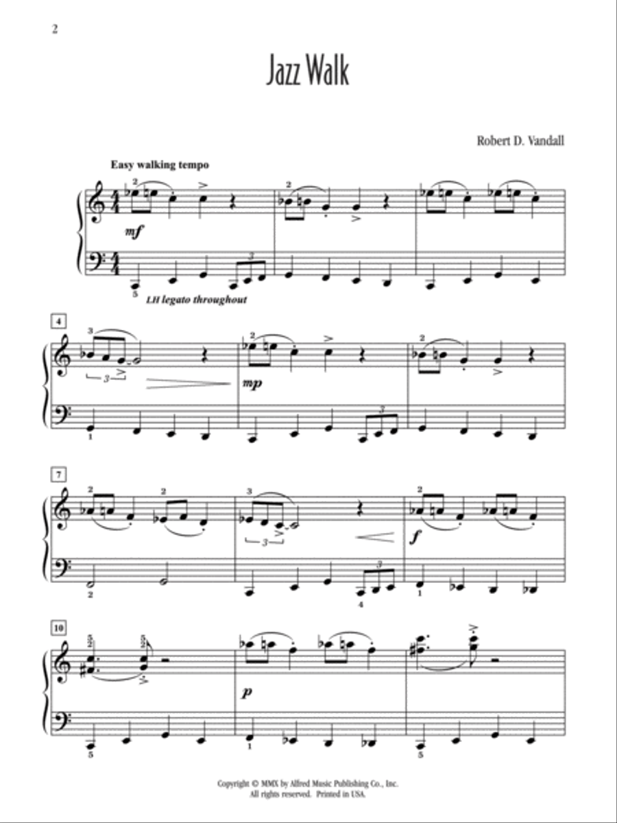 Jazz Walk Jazz Walk Piano Solo scores gallery preview page 2
