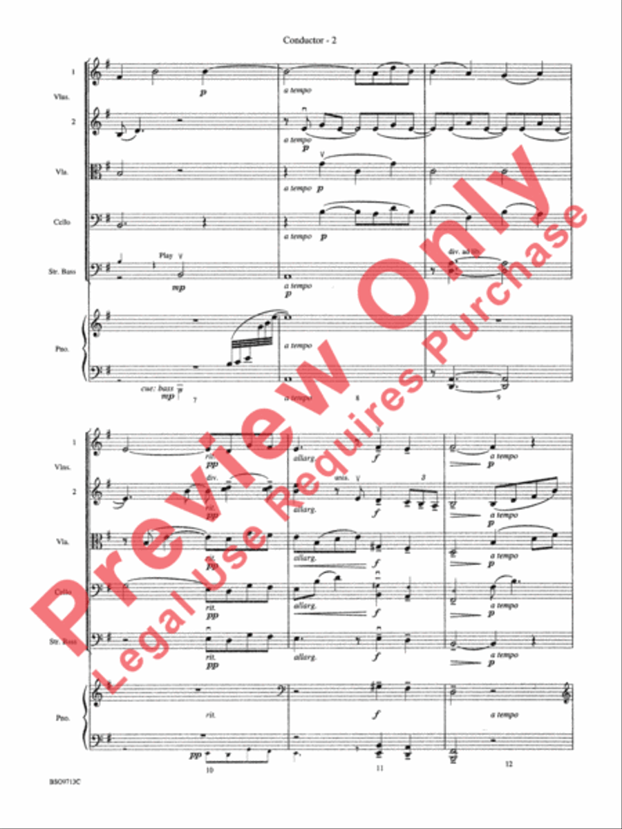 Pavane String Orchestra scores gallery preview page 4