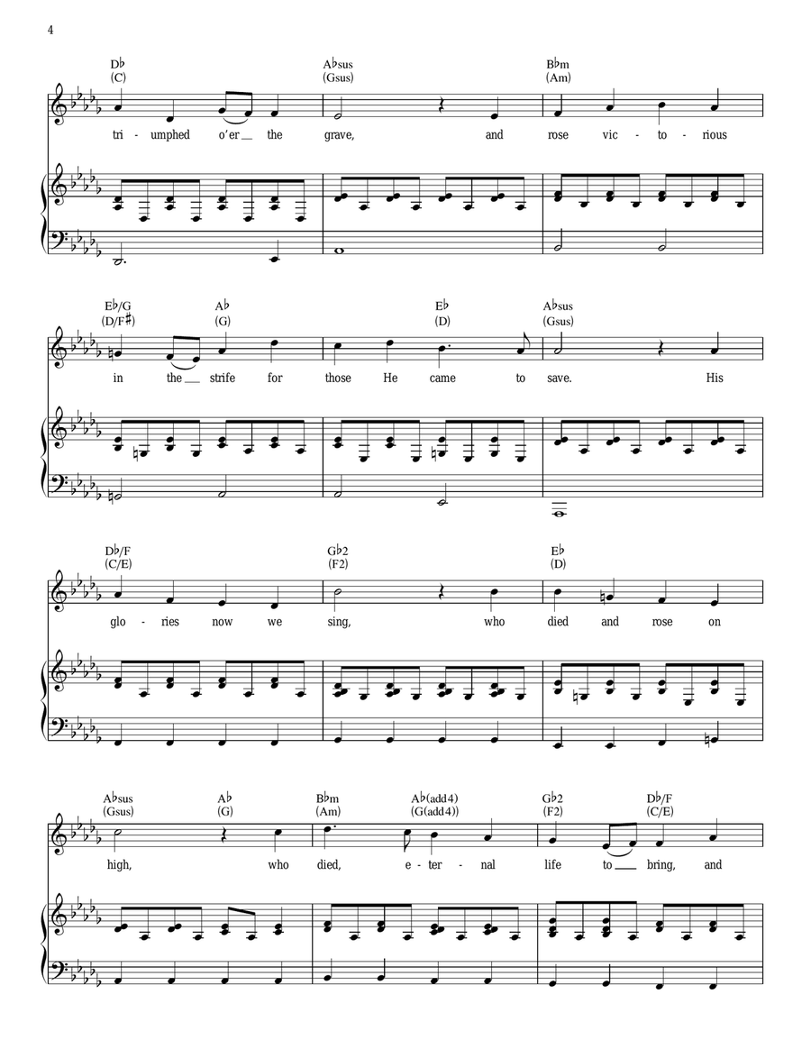 Crown Him (Majesty) Piano, Vocal, Guitar scores gallery preview page 4