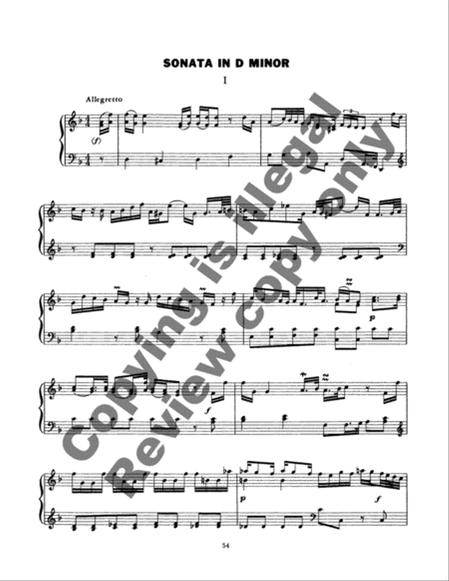 Six Sonatas for Keyboard Piano scores gallery preview page 13
