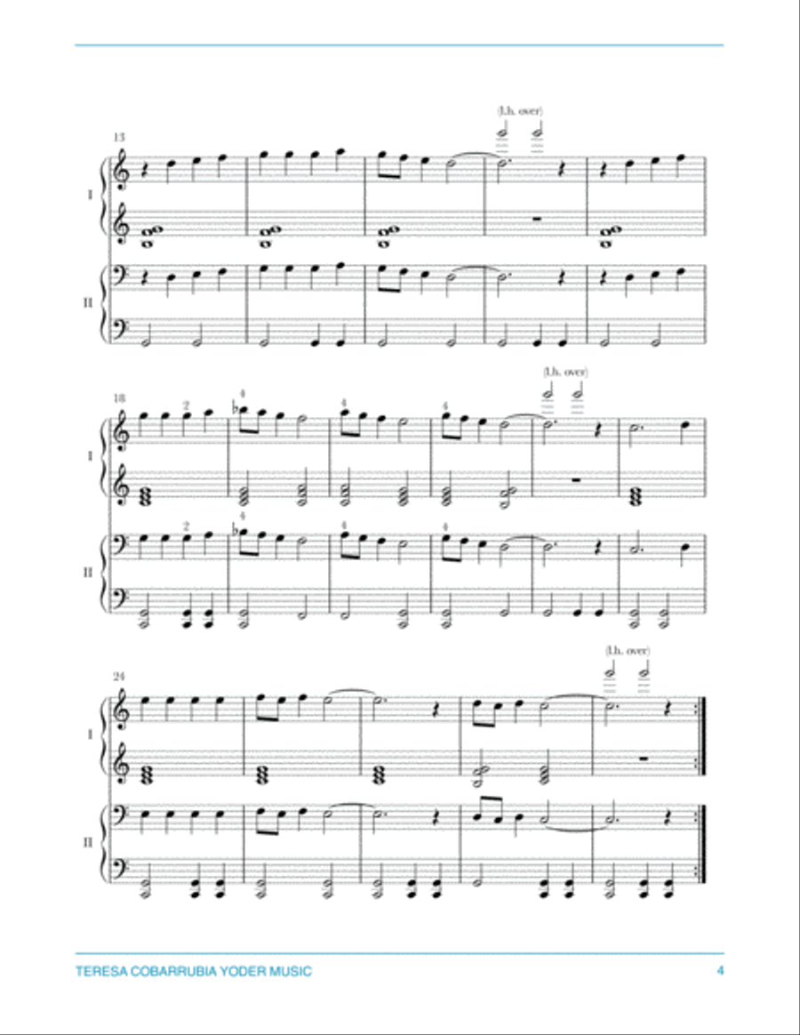 The Little Drummer Boy Easy Piano scores gallery preview page 4