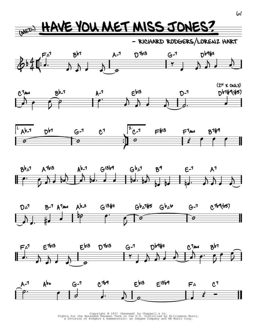 Have You Met Miss Jones? (arr. David Hazeltine) Piano scores gallery preview page 1