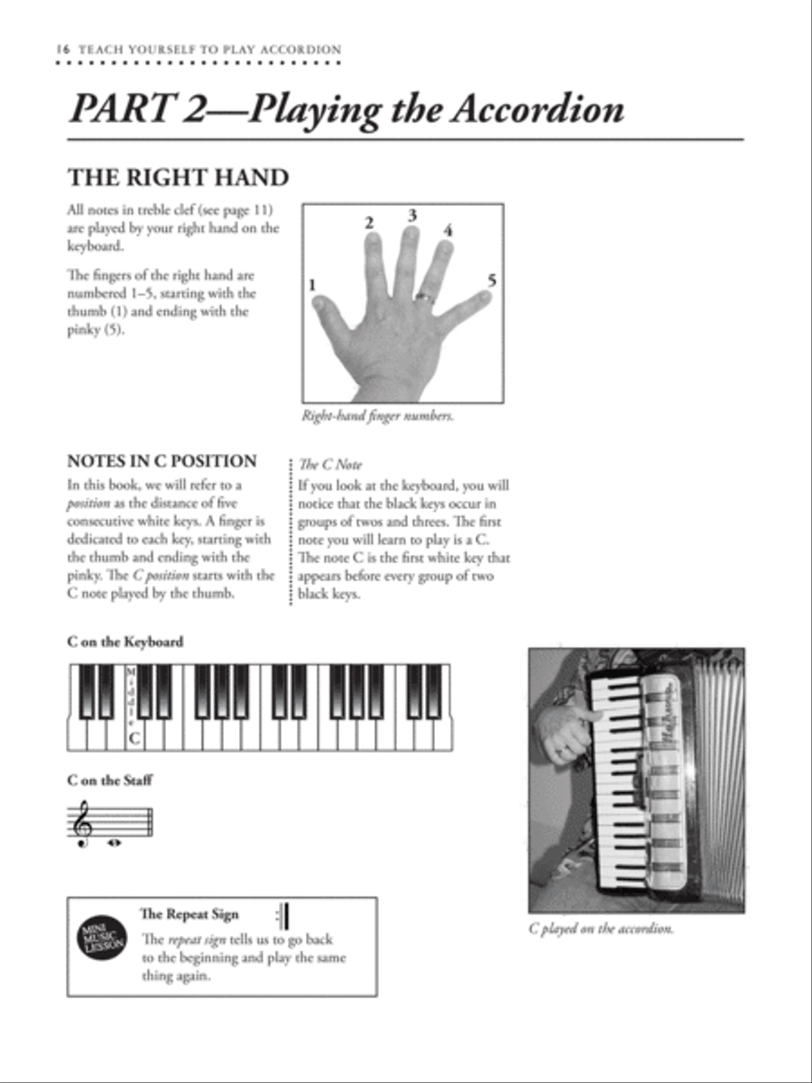 Alfred's Teach Yourself to Play Accordion Accordion scores gallery preview page 5