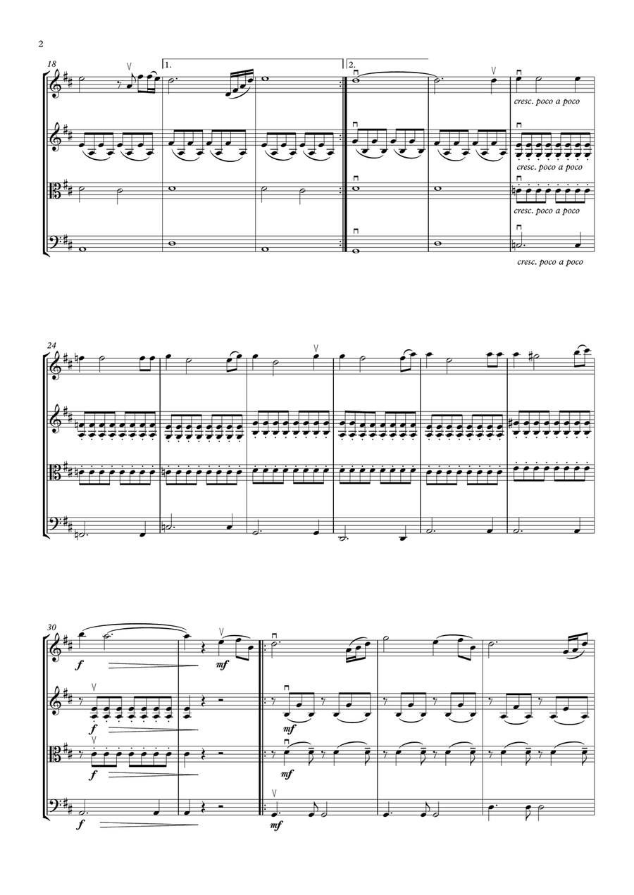 (Everything I Do) I Do It For You String Quartet scores gallery preview page 4