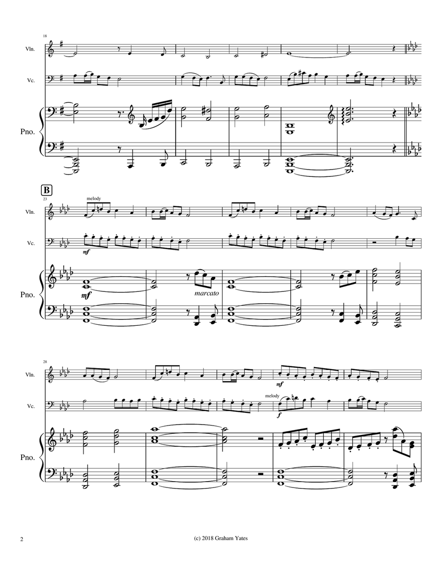 Christmas Trio No. 2 Piano Trio scores gallery preview page 4