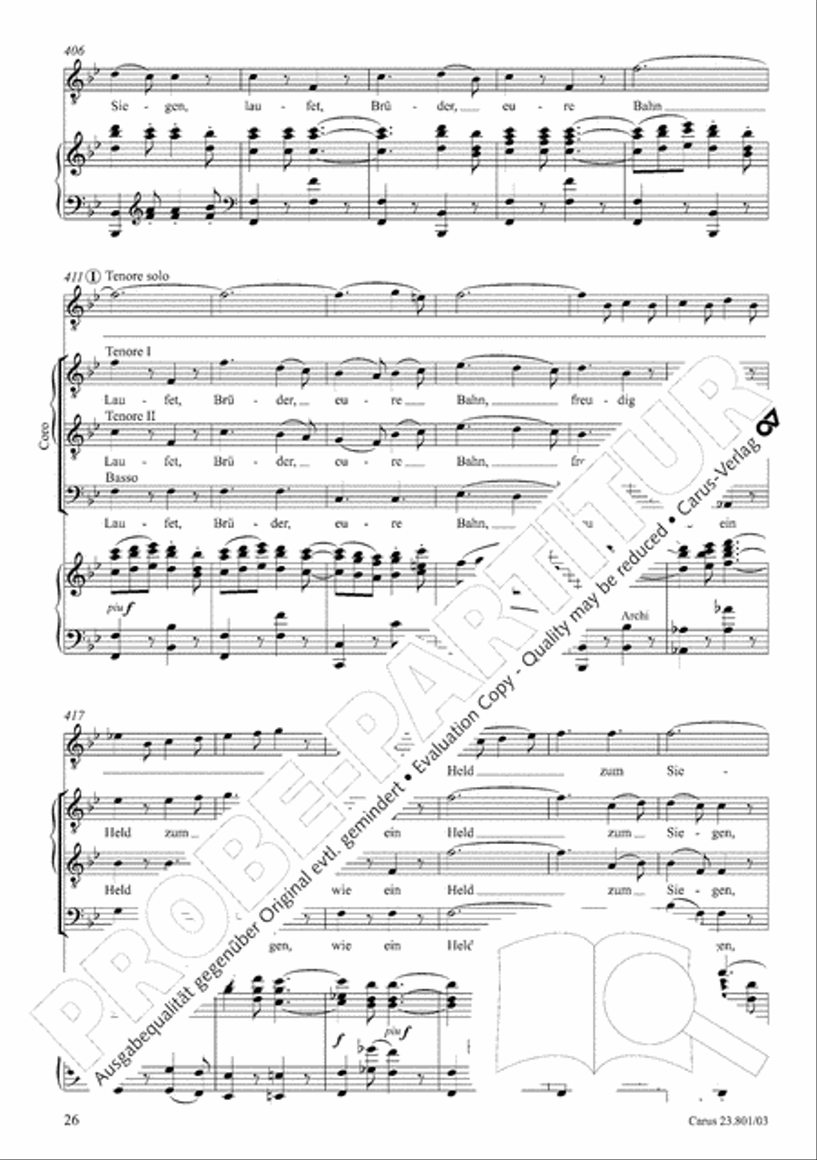 Symphony No. 9, Op. 125 - Finale (Choral Symphony) 4-Part scores gallery preview page 27
