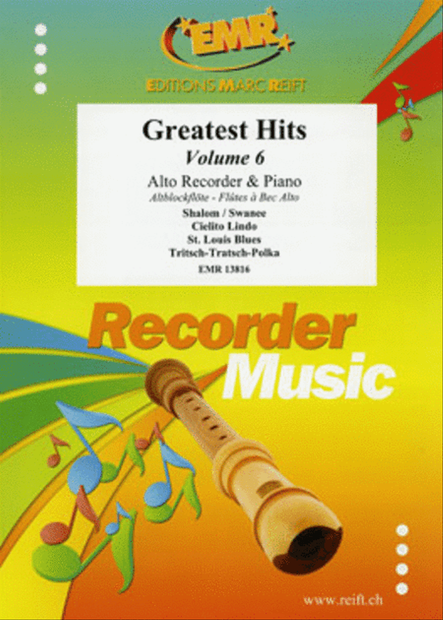 Greatest Hits Volume 6 Alto Recorder scores gallery preview page 1